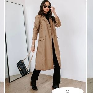 New ladies xl trench style coat